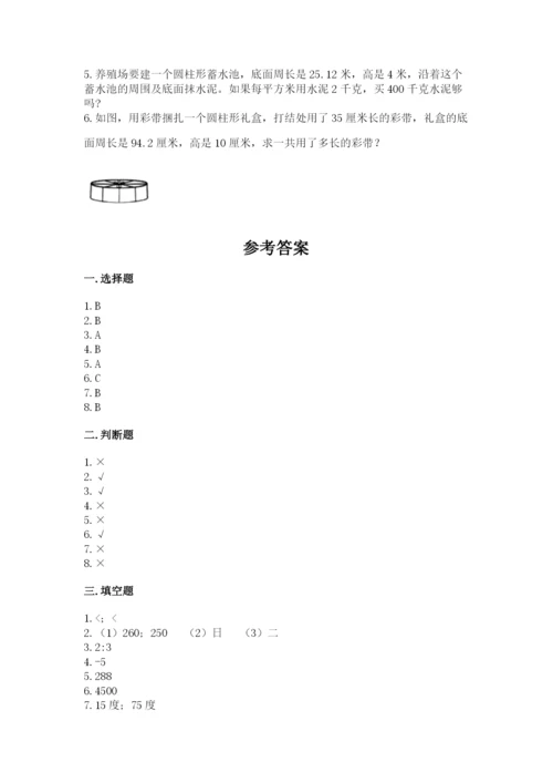 北师大版小学数学六年级下册期末检测试题精品（能力提升）.docx