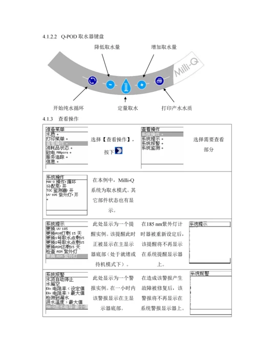 MilliQ超纯水机使用清洁及维护操作作业规程.docx