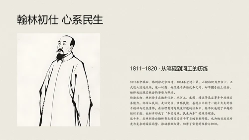 中式复古风人物介绍林则徐PPT模板