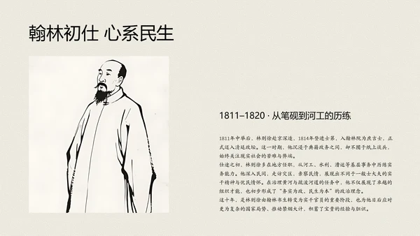 中式复古风人物介绍林则徐PPT模板
