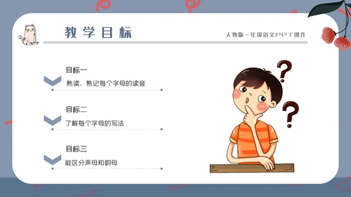 汉语拼音字母的读音PPT模板