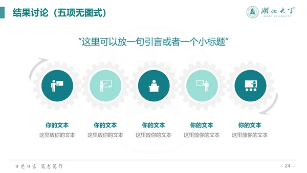 简约渐变风湖北大学毕业答辩通用PPT模板