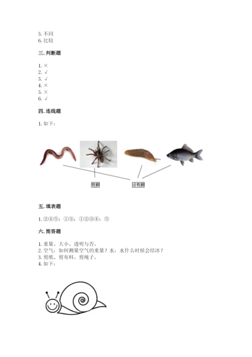 教科版一年级下册科学期末测试卷及答案（夺冠）.docx