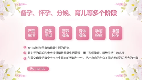 粉色唯美孕期心理保健宣传动态PPT模板