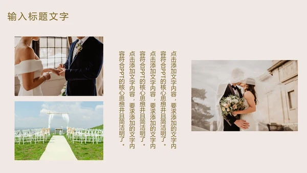 轻奢婚礼主题策划PPT模板
