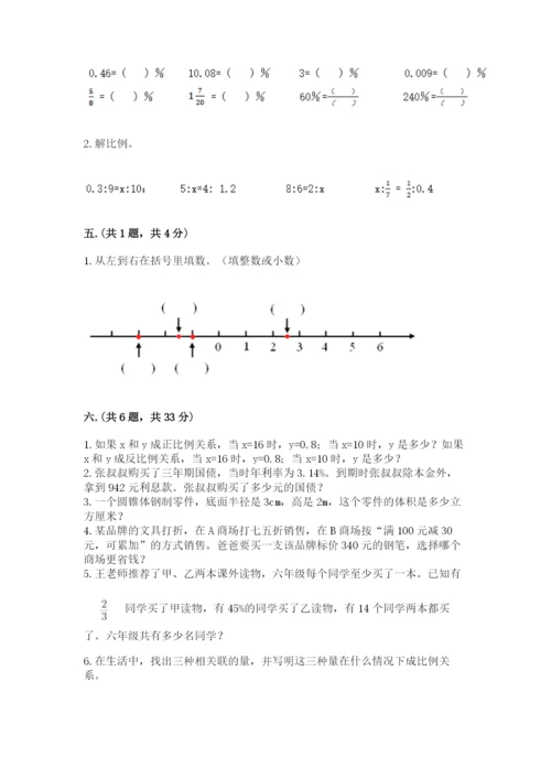 北京版数学小升初模拟试卷附答案（突破训练）.docx