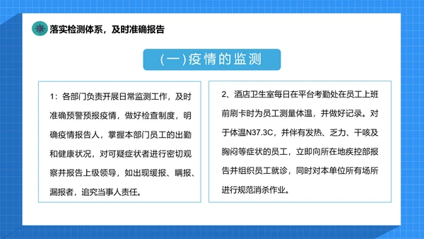 小型酒店宾馆疫情防控应急预案通用PPT课件模板