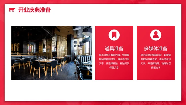 极简高级西餐厅开业庆典策划方案PPT模板