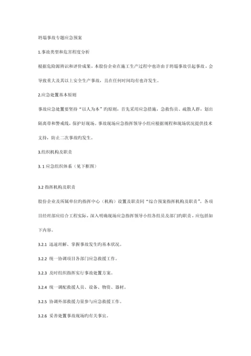 2023年坍塌事故专项应急预案.docx