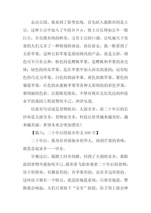 二十年后的故乡作文600字.docx