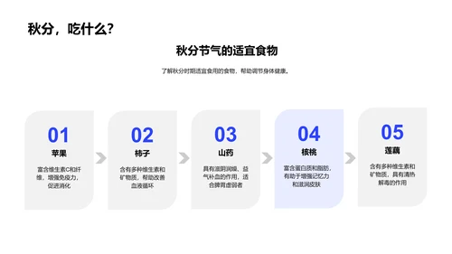 秋分养生策略PPT模板