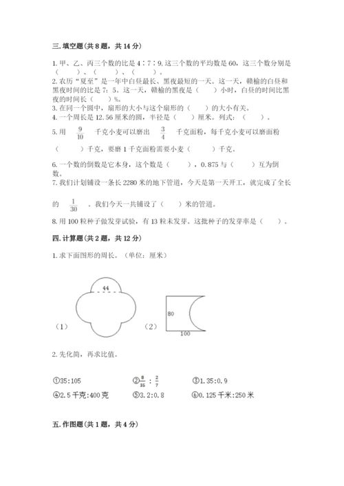 人教版六年级上册数学期末测试卷精品【能力提升】.docx