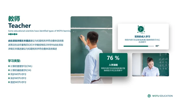 欧美教育培训网络课教学学校宣传PPT模板
