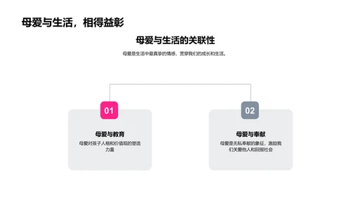 母爱教育实践PPT模板