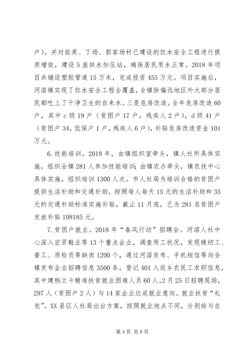 乡镇干部精准扶贫个人总结.docx