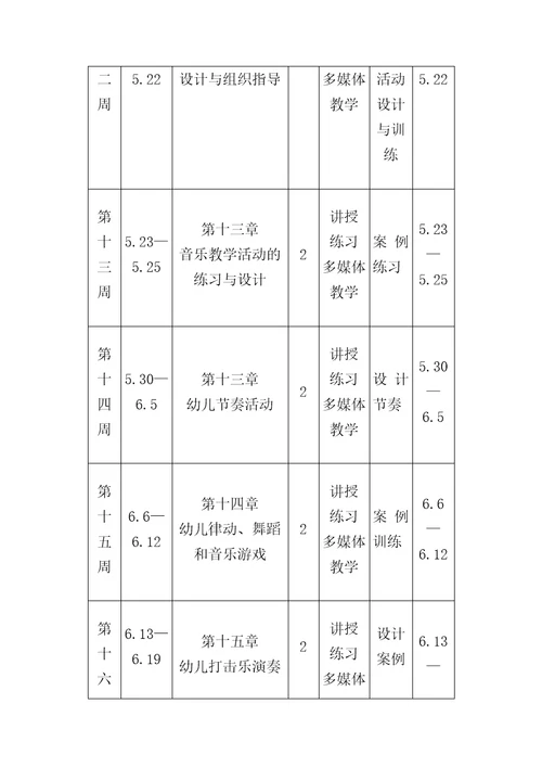 幼儿音乐教育课程实施方案