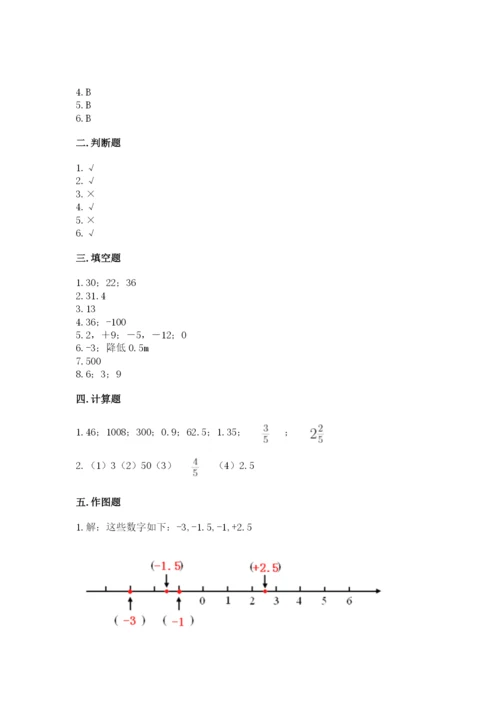 隆德县六年级下册数学期末测试卷及答案（最新）.docx