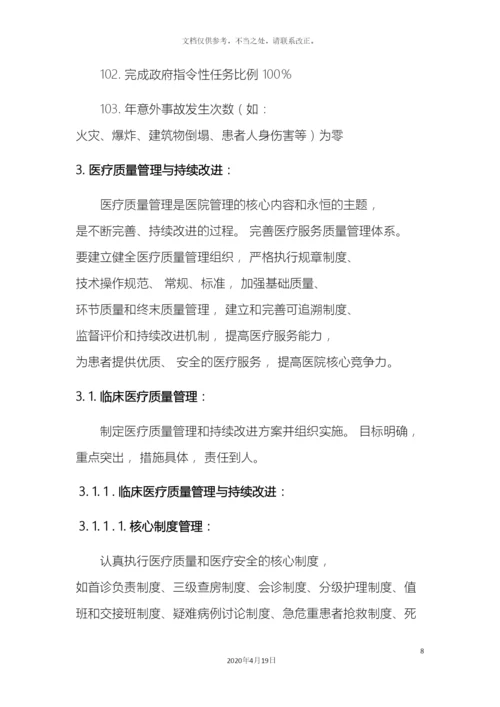 医疗质量目标及持续改方案.docx