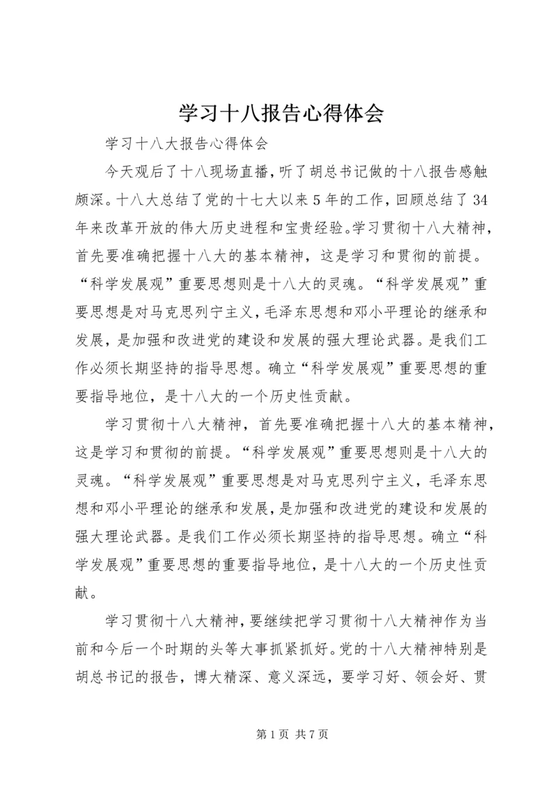 学习十八报告心得体会 (3).docx