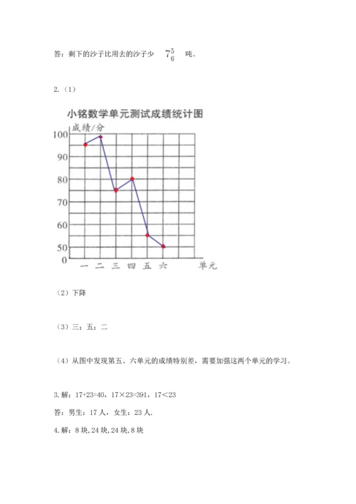 人教版五年级下册数学期末测试卷附完整答案【全国通用】.docx