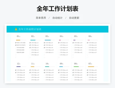 全年工作计划表