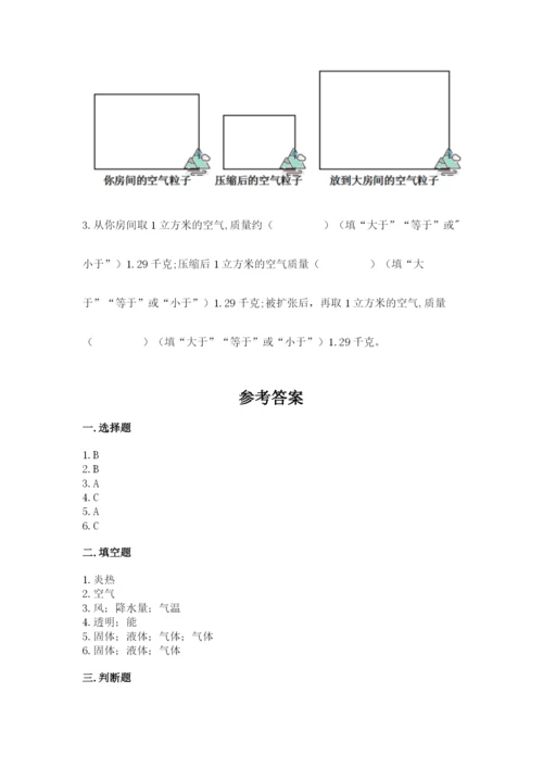 教科版小学三年级上册科学期末测试卷【模拟题】.docx