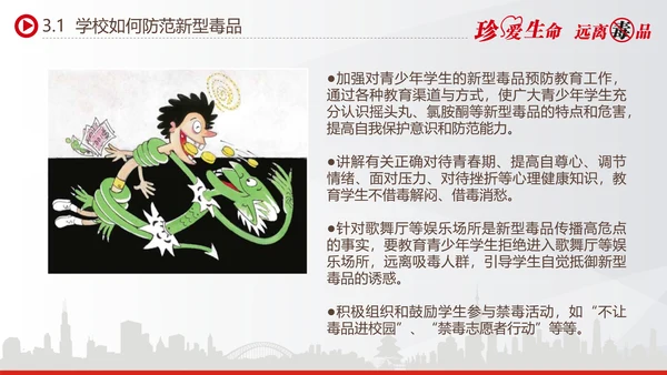 世界禁毒日宣传禁毒知识教学PPT模板