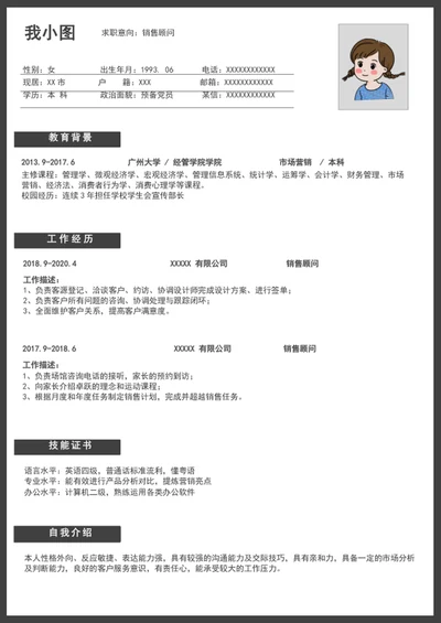 人事专员求职简历
