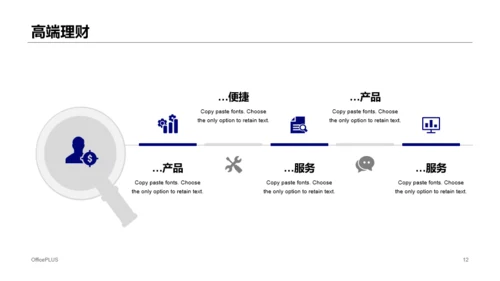 蓝色基金管理有限公司企业简介PPT素材