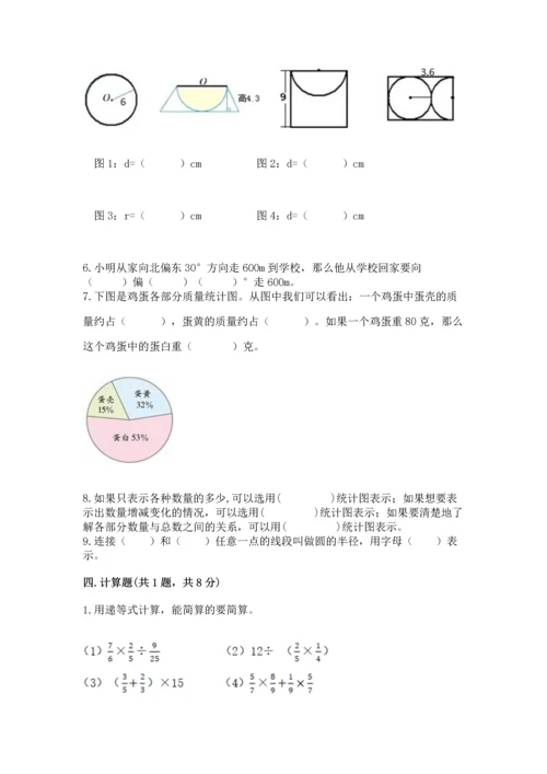 人教版六年级上册数学期末测试卷及答案（必刷）.docx