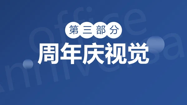 简约高级蓝色公司周年庆活动策划PPT模板