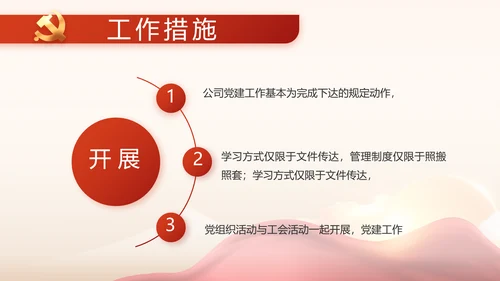 红色乡镇基层党建年终工作汇报PPT