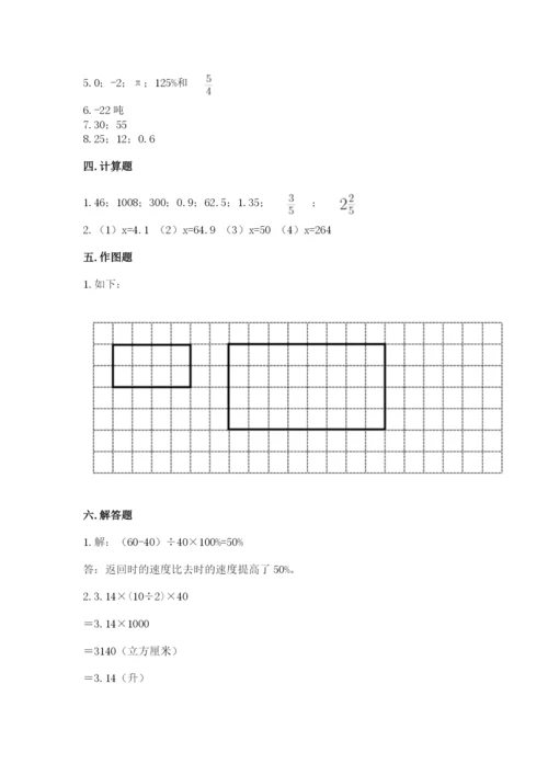 北京版六年级下册期末真题卷及答案（典优）.docx