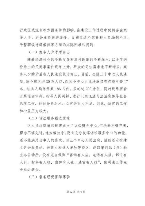 人民法院法庭建设工作情况调研报告.docx