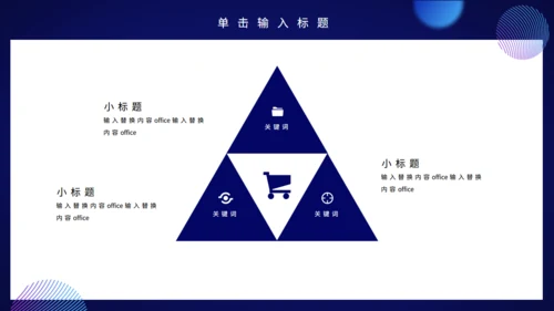 蓝色财务数据分析报告通用PPT模板