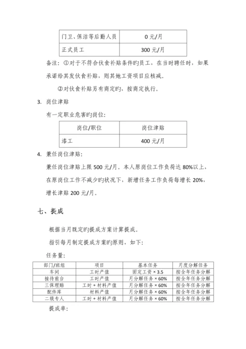 工资、奖金提成及绩效考评管理专题方案汽车4S店.docx