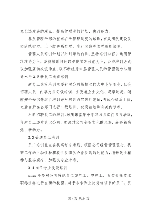 燃气公司培训计划5篇.docx