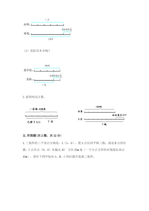 人教版六年级上册数学 期中测试卷完整答案.docx