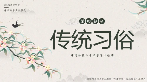 清明节知识清明节气清明扫墓清明习俗清明养生PPT
