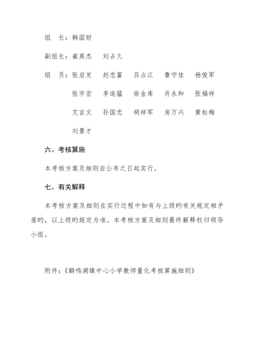 教师工作量化考核方案.docx