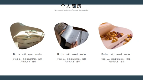 个人简历自我介绍自荐通用PPT模板