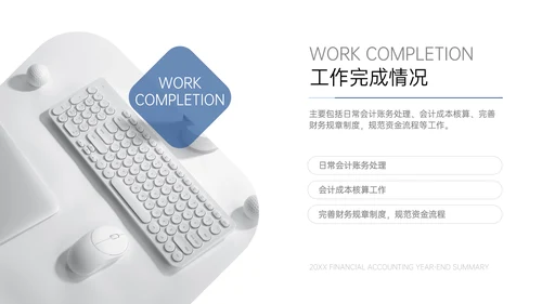 简约商务风财务会计年终总结