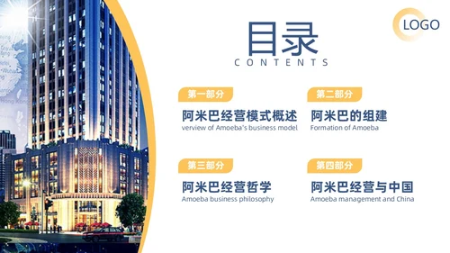 商务风阿米巴经营打造员工自主经营模式企业员工培训通用模板PPT