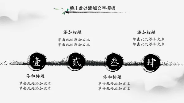 古典大气水墨中国风书法培训动态PPT模板