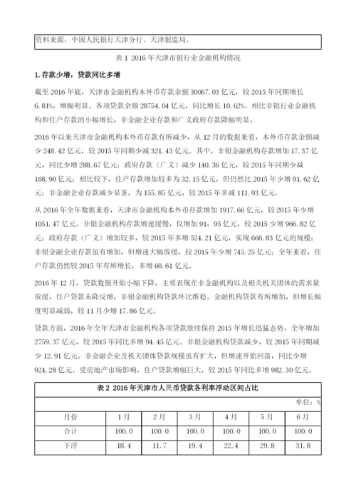 天津市金融机构发展.docx