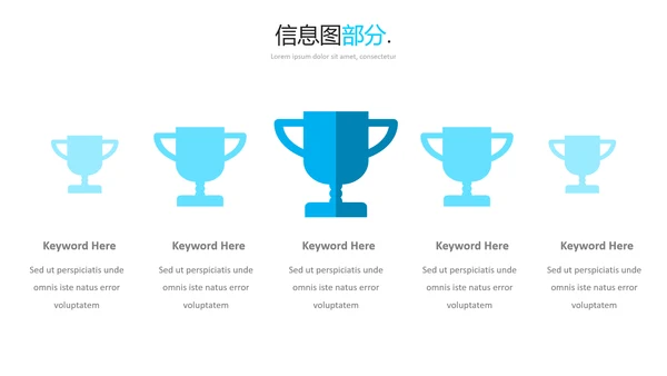蓝色简洁现代风格公司简介商务PPT模板