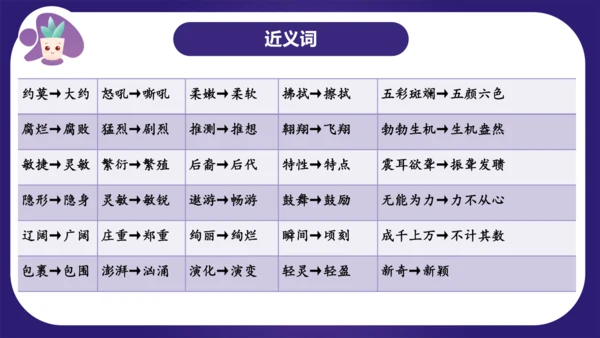 统编版四年级语文下学期期中核心考点集训第二单元（复习课件）