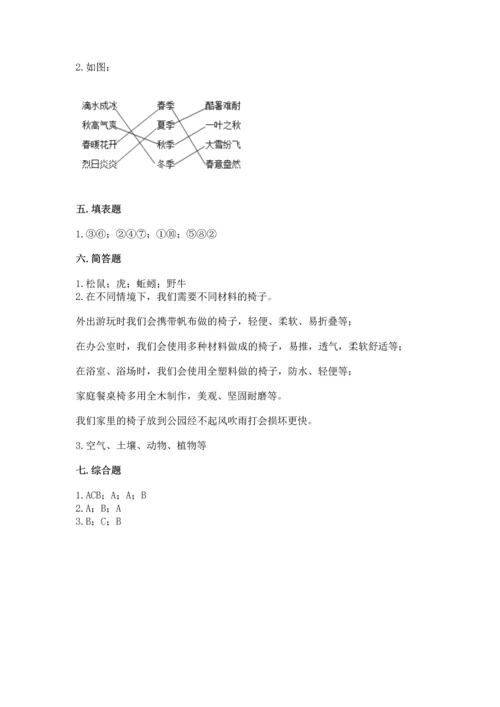 教科版科学二年级上册《期末测试卷》加答案下载.docx