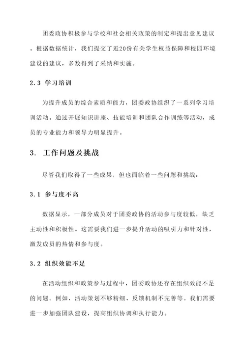 团委政协工作总结报告