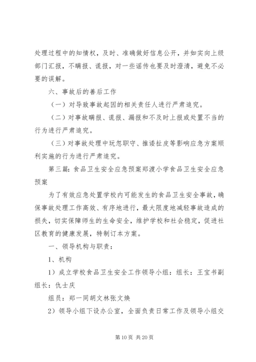 食品卫生安全应急预案 (7).docx